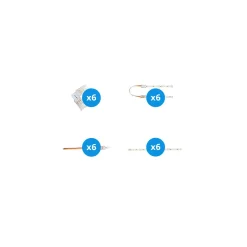 Noxion Led-Ljusslingor Naga - Anslutningsstycke Dual Vit 8mm - Medium 24st