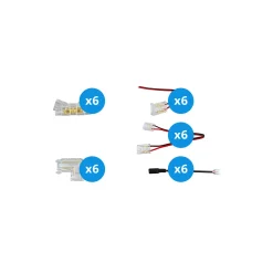 Noxion Led-Ljusslingor Naga - Anslutningsstycke Enkel Färg 10mm - Medium 30st
