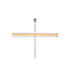 Noxion Led-Ljusslingor Naga 5 Meter Komplett set - Smart Wifi - 24V - 320LEDs/m - COB - 8W/m - 930 Varm Vit | 8mm - IP20 - Bästa Färgåtergivning