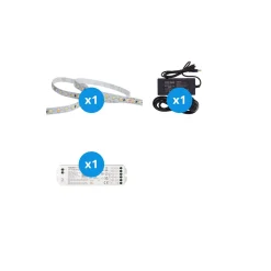 Noxion Led-Ljusslingor Naga 5 Meter Komplett set - Zigbee - 24V - 120LEDs/m - 9.6W/m - 930-965 Justerbar Vit | 8mm - IP20 - Bästa Färgåtergivning - SMD2835