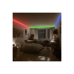 Noxion Led-Ljusslingor Naga 5 Meter Komplett set - Smart Wifi - 24V - 90LEDs/m - 12W/m - RGBW - 930-965 Justerbar Vit | 12mm - IP20 - Bästa Färgåtergivning - SMD2835+SMD5050
