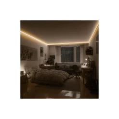 Noxion Led-Ljusslingor Naga 5 Meter Komplett set - Smart Wifi - 24V - 120LEDs/m - 9.6W/m - 927 Extra Varm Vit | 8mm - IP20 - Bästa Färgåtergivning - SMD2835