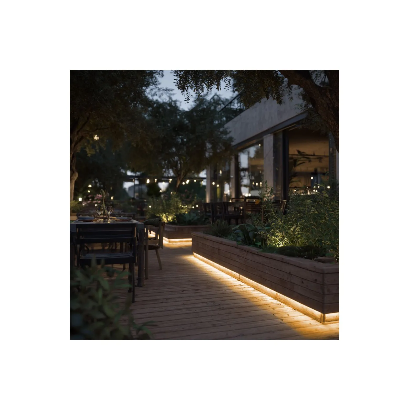 Noxion Led-Ljusslingor Naga 5 Meter 24V - 320LEDs/m - COB - 8W/m - 930 Varm Vit | 8mm - IP65 - Bästa Färgåtergivning