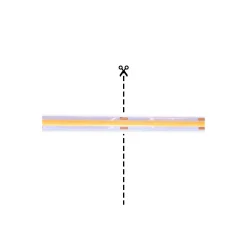 Noxion Led-Ljusslingor Naga 5 Meter IP20 COB/320 24V 8W/m 927 /8mm/50mm + DC Sladd