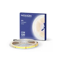 Noxion Led-Ljusslingor Naga 5 Meter IP20 COB/320 24V 8W/m 965 /8mm/50mm + DC Sladd