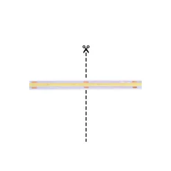 Noxion Led-Ljusslingor Naga 5 Meter IP20 COB/320 24V 8W/m 965 /8mm/50mm + DC Sladd