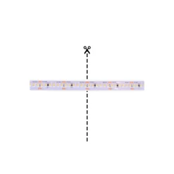 Noxion Led-Ljusslingor Naga 5 Meter IP20 SMD2835/240 24V 16W/m 940 /10mm/2m + DC Sladd