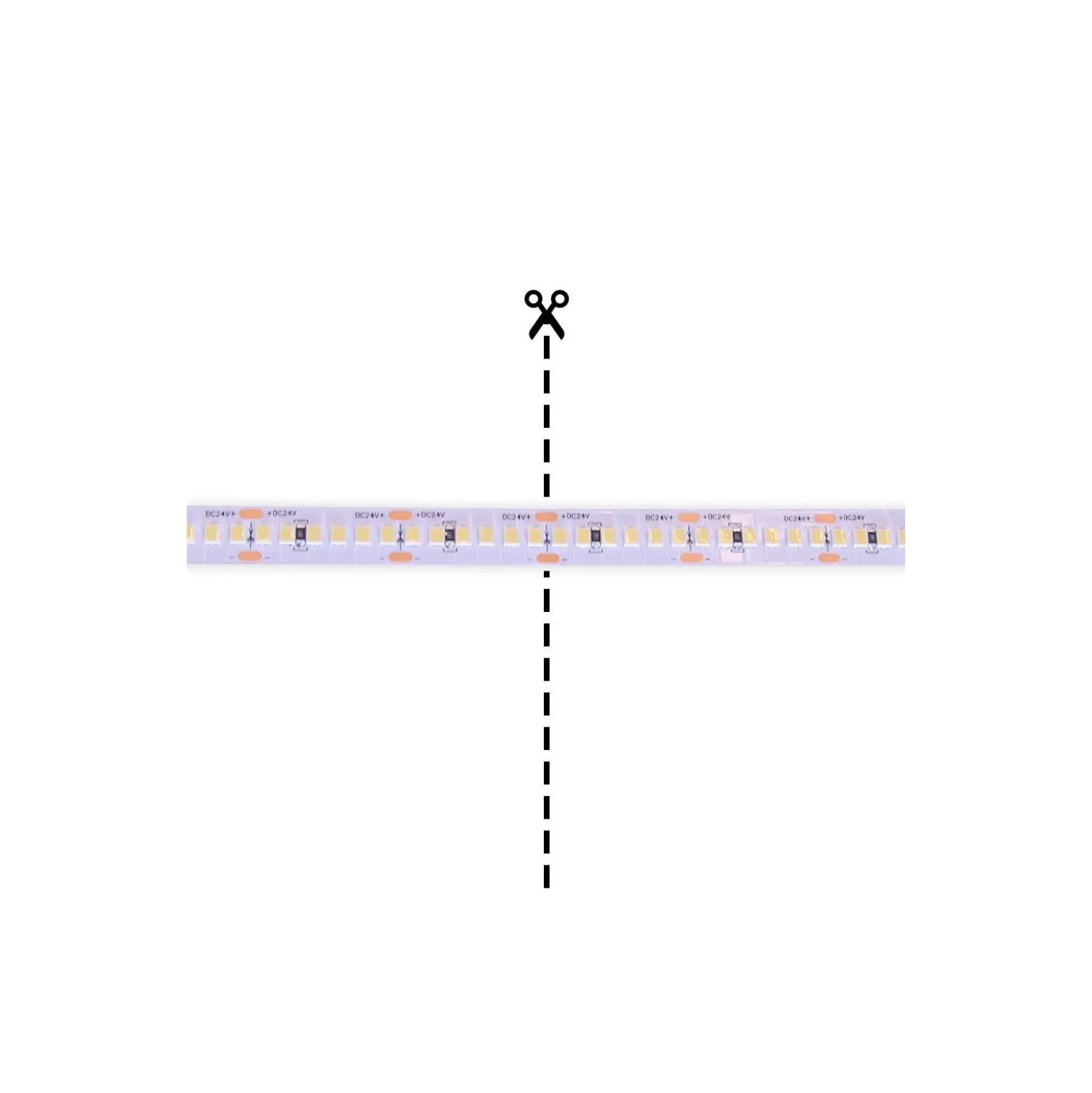 Noxion Led-Ljusslingor Naga 5 Meter IP20 SMD2835/240 24V 16W/m 965 /10mm/2m + DC Sladd