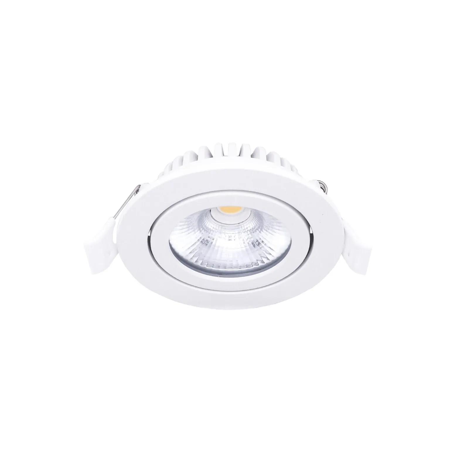 Noxion LED Lutningsbar Slim Spot Vit Runda 5W 550lm 60D - 940 Kallvit | 85mm - IP54 - Dimbar - Bästa Färgåtergivning