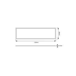 Noxion LED Panel Delta Pro Pronox V3.0 30W 3960lm - 830 Varm Vit | 120x30cm - UGR <19 - Dali Dimbar