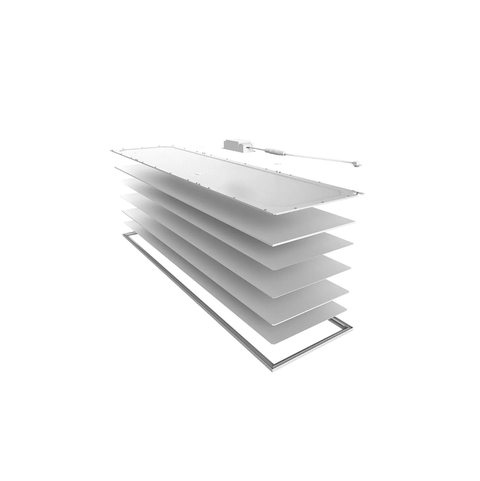 Noxion LED Panel Delta Pro Pronox V3.0 36W 5225lm - 830 Varm Vit | 120x30cm - UGR <19 - Dali Dimbar