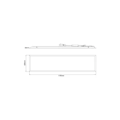 Noxion LED Panel Delta Pro V5 Highlum 36W 5040lm - 830-840 CCT | 120x30cm - UGR <19 - Sidelit - Philips Drivdon