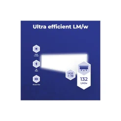 Noxion LED Panel Delta Pro V5 28W 3700lm - 830 Varm Vit | 120x30cm - UGR <19 - Sidelit - TRIAC Dimbar