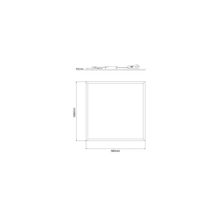 Noxion LED Panel Delta Pro V5 28W 3700lm - 830 Varm Vit | 60x60cm - UGR <19 - Sidelit - Philips Drivdon