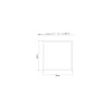 Noxion LED Panel Delta Pro V5 28W 3700lm - 830 Varm Vit | 60x60cm - UGR <19 - Sidelit - TRIAC Dimbar