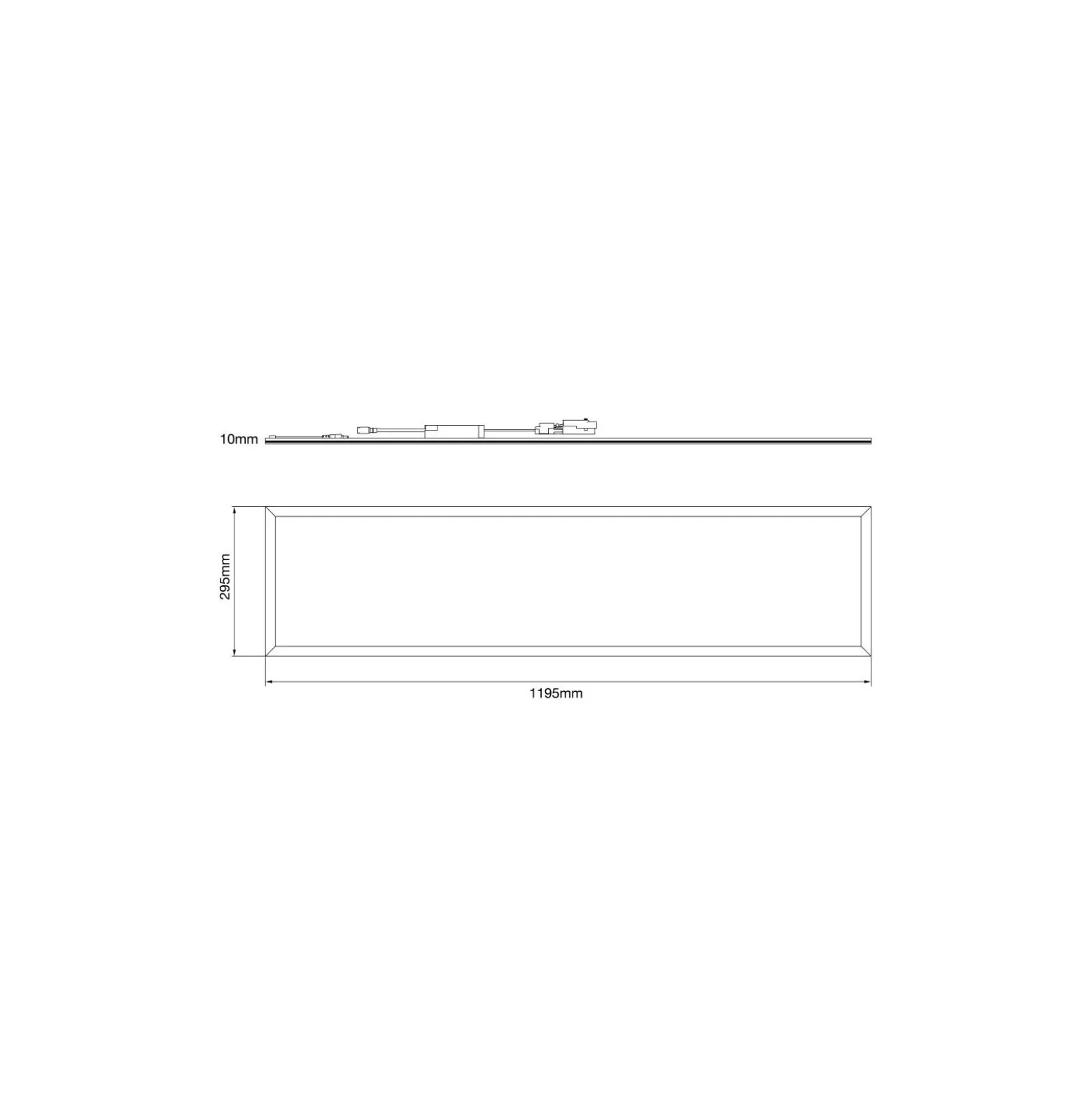 Noxion LED Panel Delta Pro V5 28W 3920lm - 840 Kallvit | 120x30cm - UGR <19 - Sidelit - Philips Drivdon