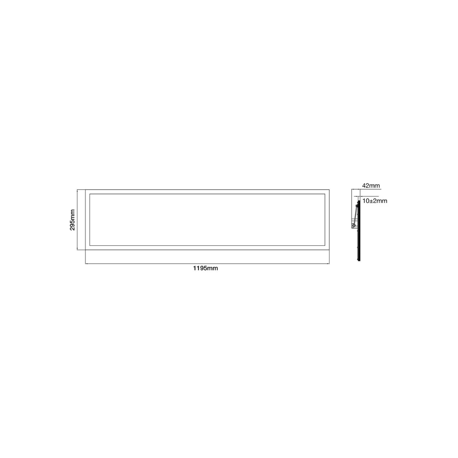 Noxion LED Panel Delta Pro V3 30W 3960lm - 830 Varm Vit | 120x30cm - UGR <19 - Philips Xitanium Drivdon