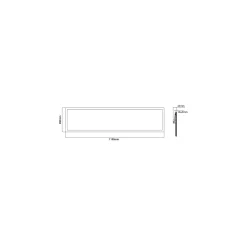 Noxion LED Panel Delta Pro V3 30W 4070lm - 840 Kallvit | 120x30cm - UGR < 19 - Philips Xitanium Drivdon - 3 Timmar Nödbelysning
