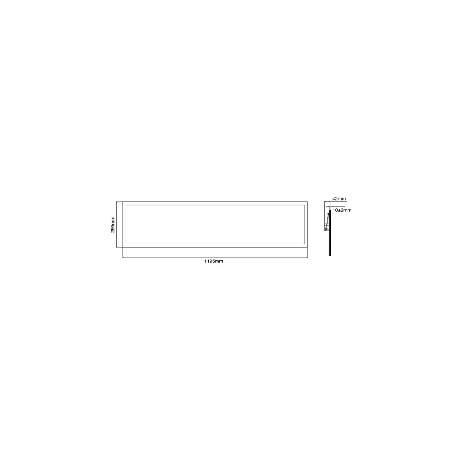 Noxion LED Panel Delta Pro V3 30W 3960lm - 830 Varm Vit | 120x30cm - UGR <19 - Philips Xitanium Drivdon - 3 Timmar Nödbelysning