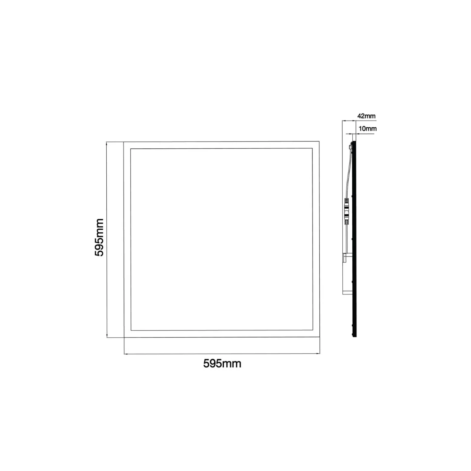 Noxion LED Panel Delta Pro V3 30W 3960lm - 830 Varm Vit | 60x60cm - UGR <19 - Philips Xitanium Drivdon - GST18 Manlig
