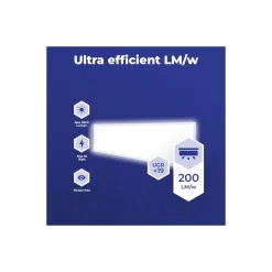 Noxion LED Panel Delta Ultra Efficiency - 200lm/W - 18W 3600lm - 840 Kallvit | 120x30cm - UGR<19 - Backlit