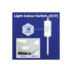 Noxion LED Panel Delta Value V5 Backlit 28W 3920lm - 830/840 CCT | 60x60cm - UGR <19 - Dali Dimbar