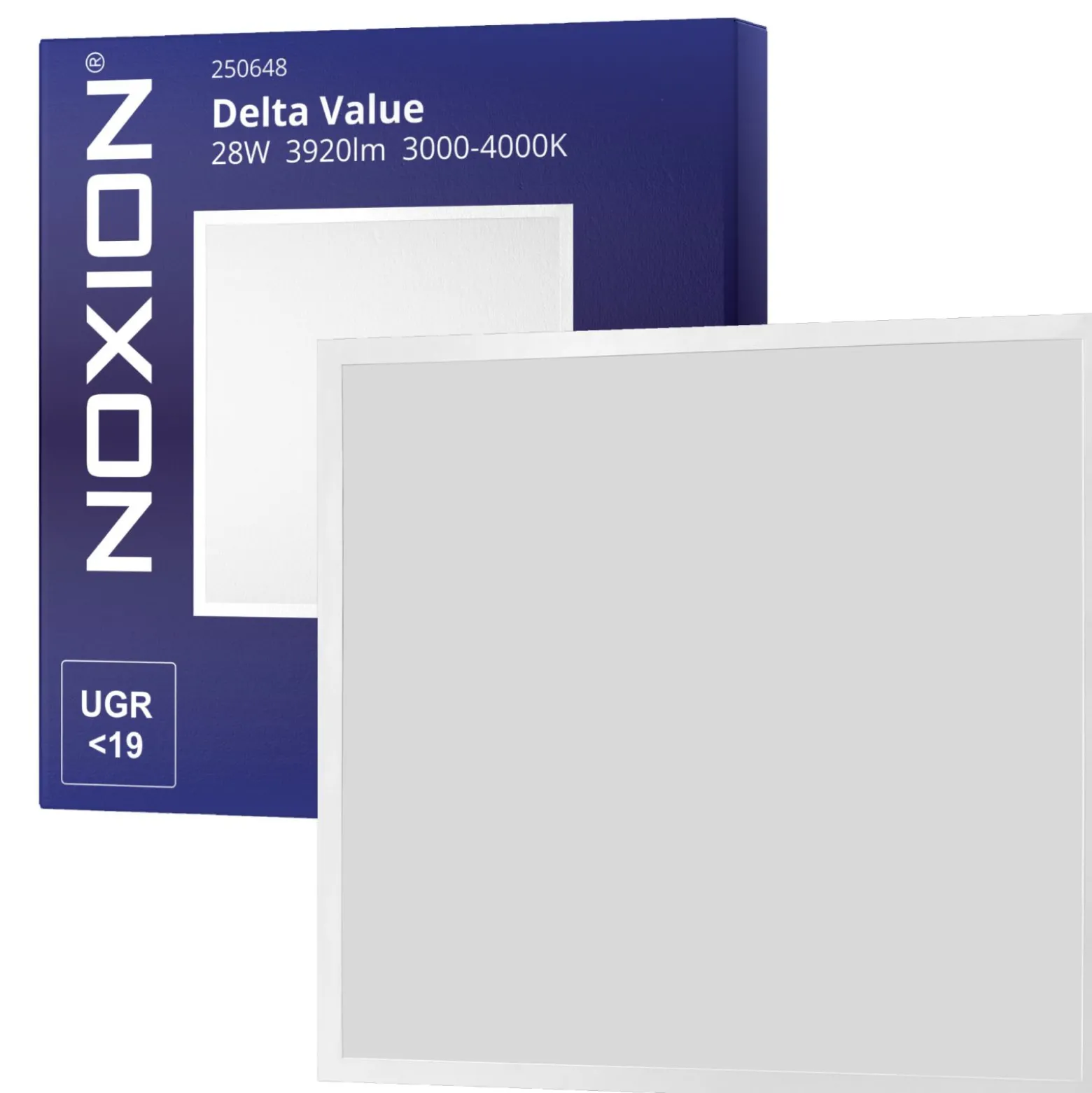 Noxion LED Panel Delta Value V5 Backlit 28W 3920lm - 830/840 CCT | 60x60cm - UGR <19 - Dali Dimbar