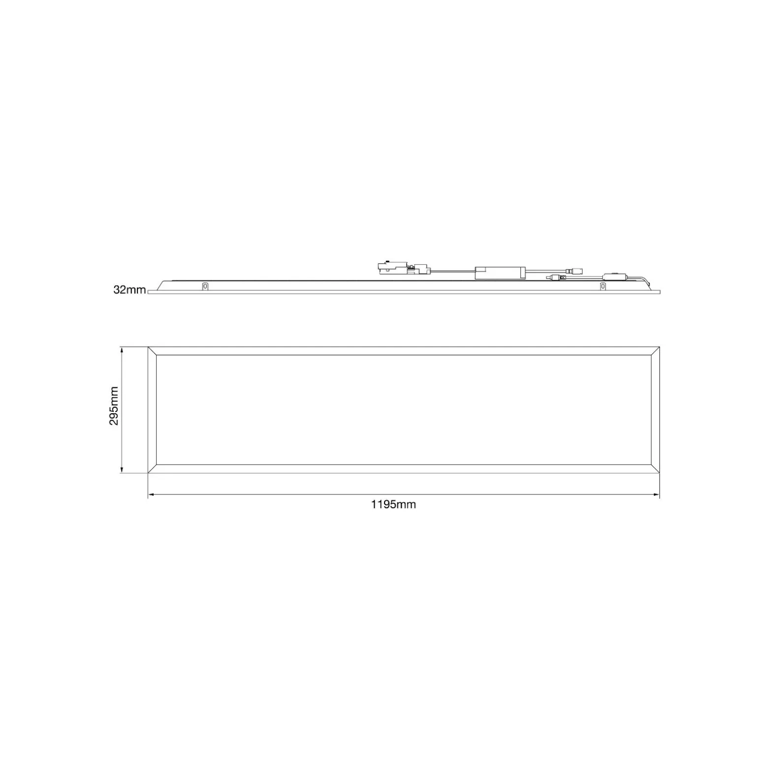 Noxion LED Panel Delta Value V5 Backlit 28W 3920lm - 830/840 CCT | 120x30cm - UGR <19 - Dali Dimbar