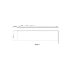 Noxion LED Panel Ecowhite V4.0 28W 3360lm - 830-840-865 CCT | 120x30cm