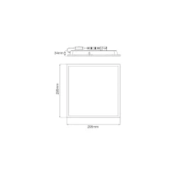 Noxion LED Panel Ecowhite V4.0 13W 1560lm - 830-840-865 CCT | 30x30cm - Philips driver