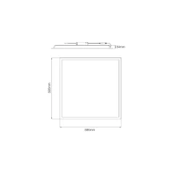 Noxion LED Panel Ecowhite V4.0 28W 3400lm - 840 Kallvit | 60x60cm - Philips driver
