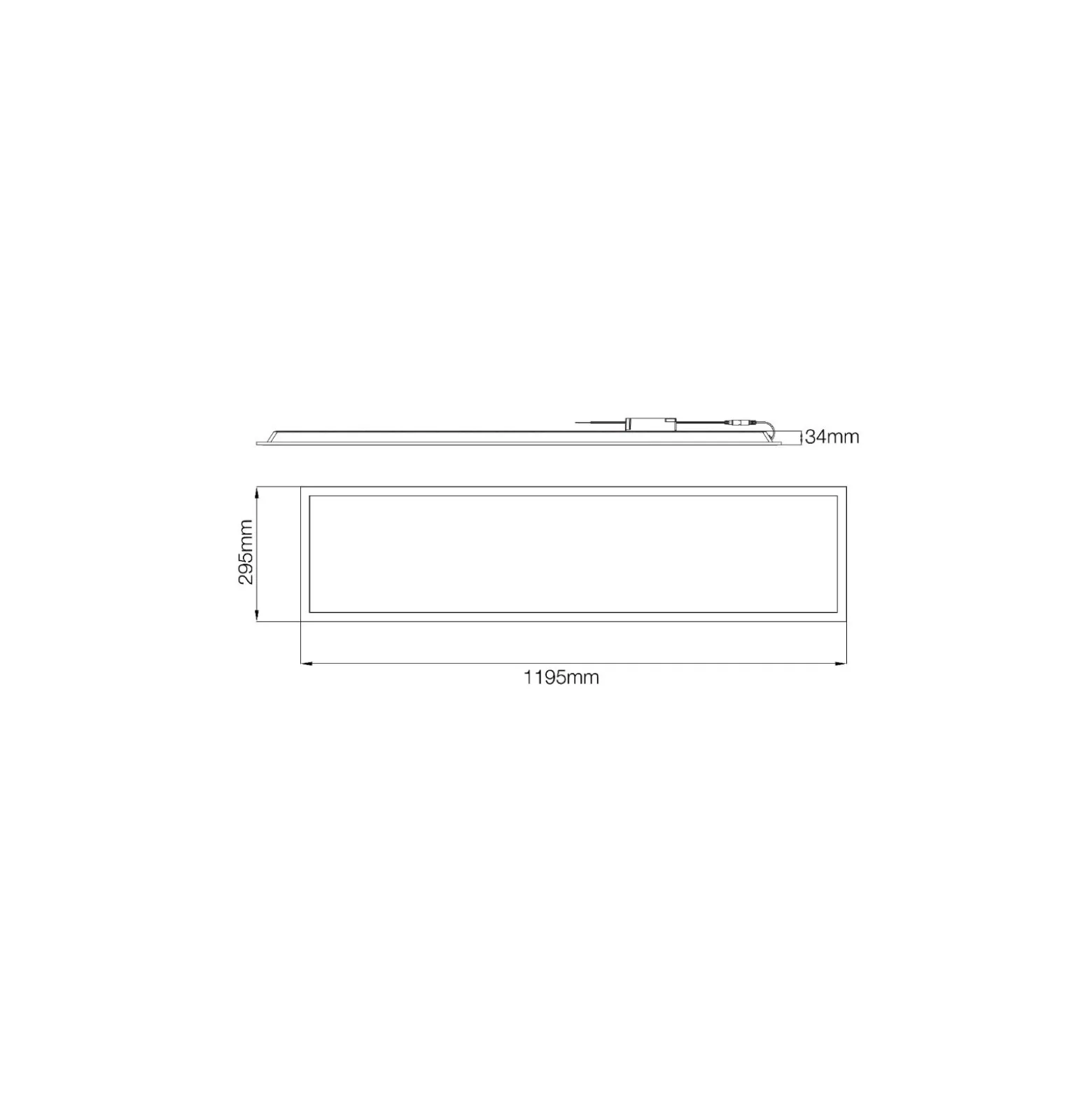Noxion LED Panel Ecowhite V4.0 28W 3200lm - 830 Varm Vit | 120x30cm - UGR <19 - Philips driver