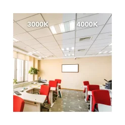 Noxion LED Panel Louvre Excell G2 15x150cm 3000K 38W UGR<15 Matt Reflektor | Varm Vit - Ersättare 1x49W