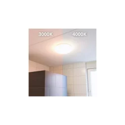 Noxion LED Plafond Corido Vit 18W 1561lm - 840 Kallvit | 360mm - IP44 - 1 Timmar Nödbelysning