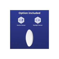 Noxion LED Plafond Corido V2 Vit 12W 1200lm 830-840-865 CCT | IP44 - Rörelse- och Ljussensor