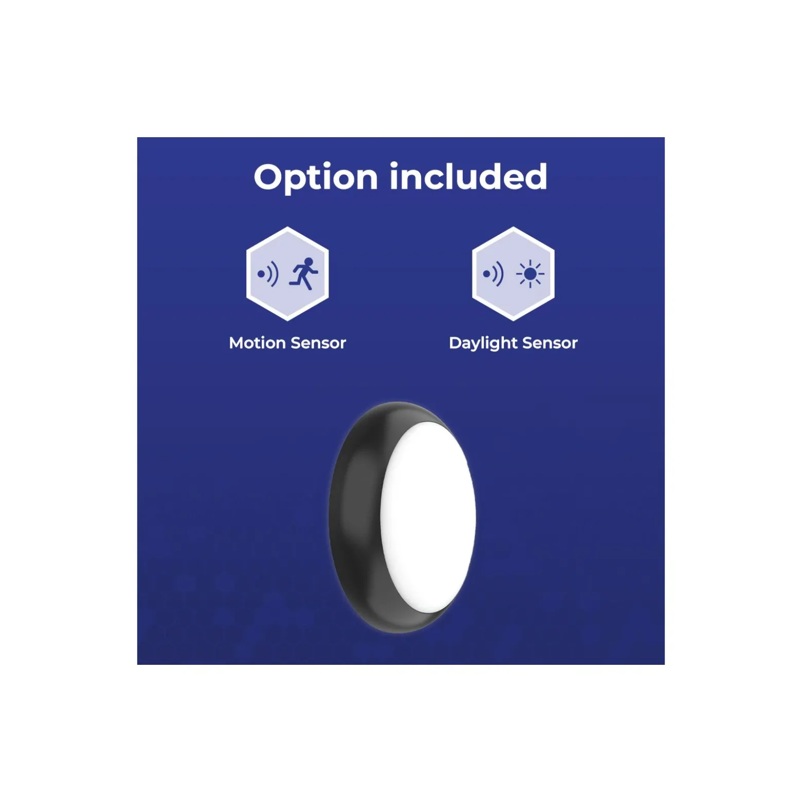 Noxion LED Plafond Pro V2 12/16/20W 2400lm - 830-840-865 CCT | 325mm - IP65 - Rörelse- och Ljussensor + Ring Svart