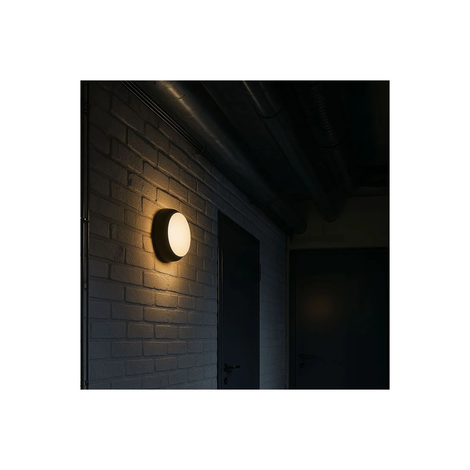 Noxion LED Plafond Pro V2 12/16/20W 2400lm - 830-840-865 CCT | 325mm - IP65 - Rörelse- och Ljussensor + Ring Svart