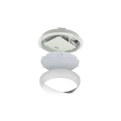 Noxion LED Plafond Pro V2 12/16/20W 2400lm - 830-840-865 CCT | 325mm - IP65 - Rörelse- och Ljussensor + Ögonlock Ring Vit