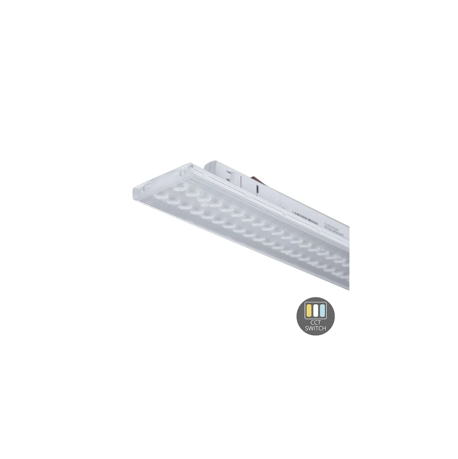 Noxion LED Railsfäste 3-Fas Vit Lutningsbar 14W/16W/18W/20W 4320lm 90D - 830-840-850 CCT | 60cm