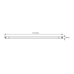 Noxion LED Rör T8 Avant (EM/Mains) Standard Output 15W 1800lm - 865 Dagsljus | 120cm - Ersättare 36W