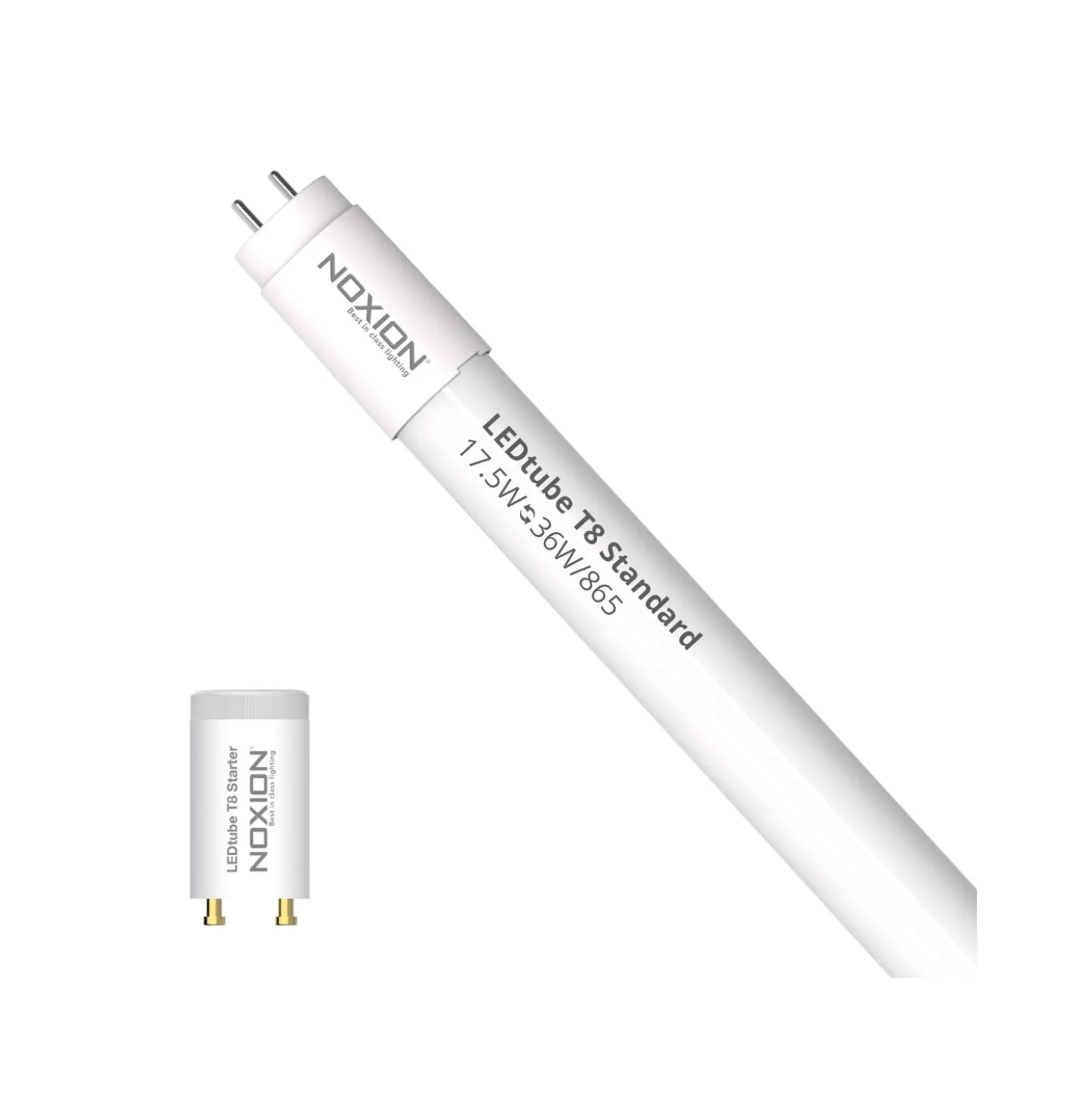 Noxion LED Rör T8 Avant (EM/Mains) Standard Output 15W 1800lm - 865 Dagsljus | 120cm - Ersättare 36W