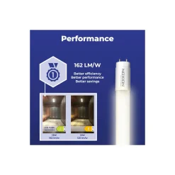 Noxion LED Rör T8 Avant Extreme (EM/Mains) High Output 13W 2100lm - 830 Varm Vit | 120cm - Ersättare 36W
