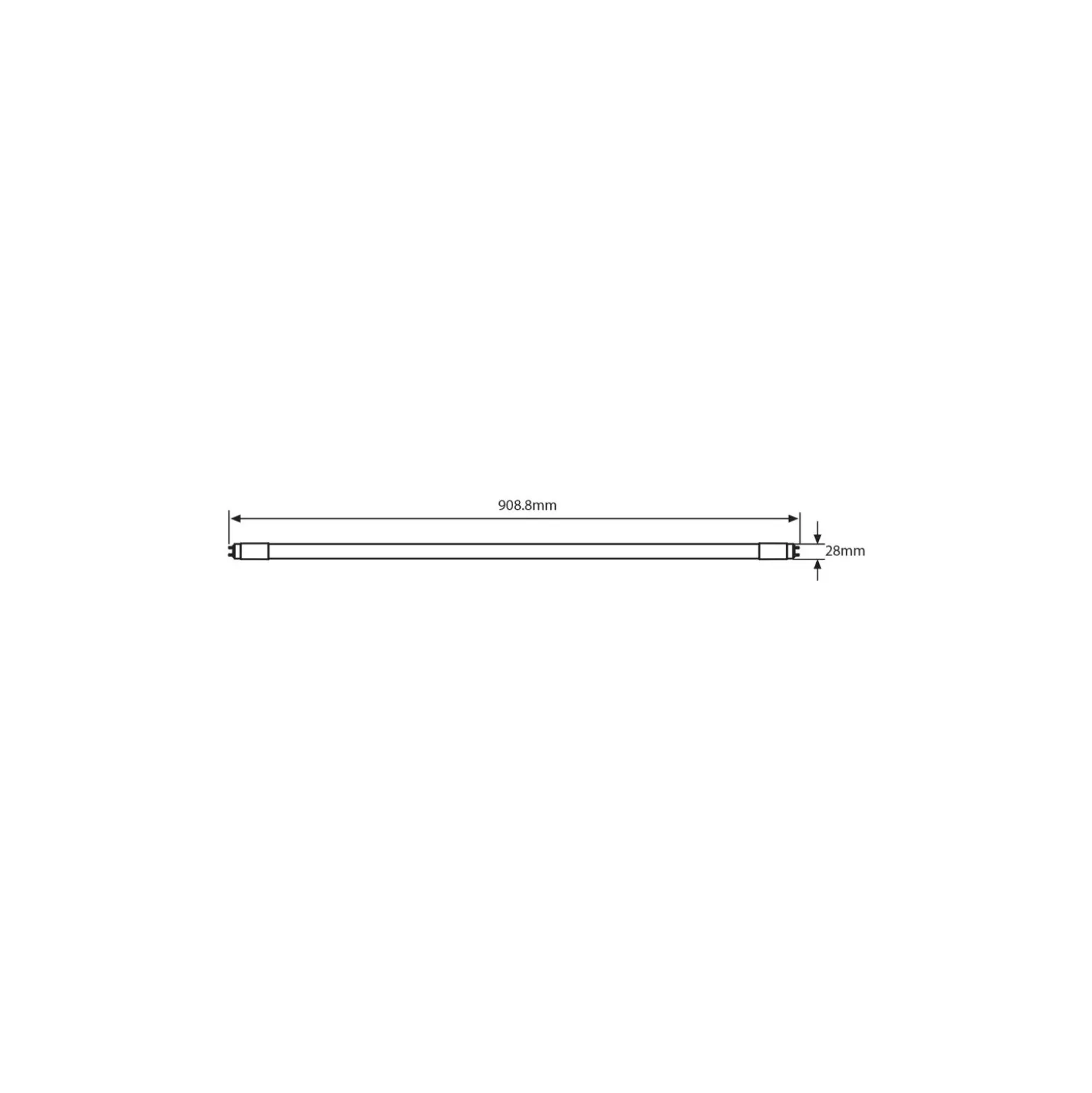 Noxion LED Rör T8 Avant Extreme (EM/Mains) High Output 11.2W 1575lm - 830 Varm Vit | 90cm - Ersättare 30W
