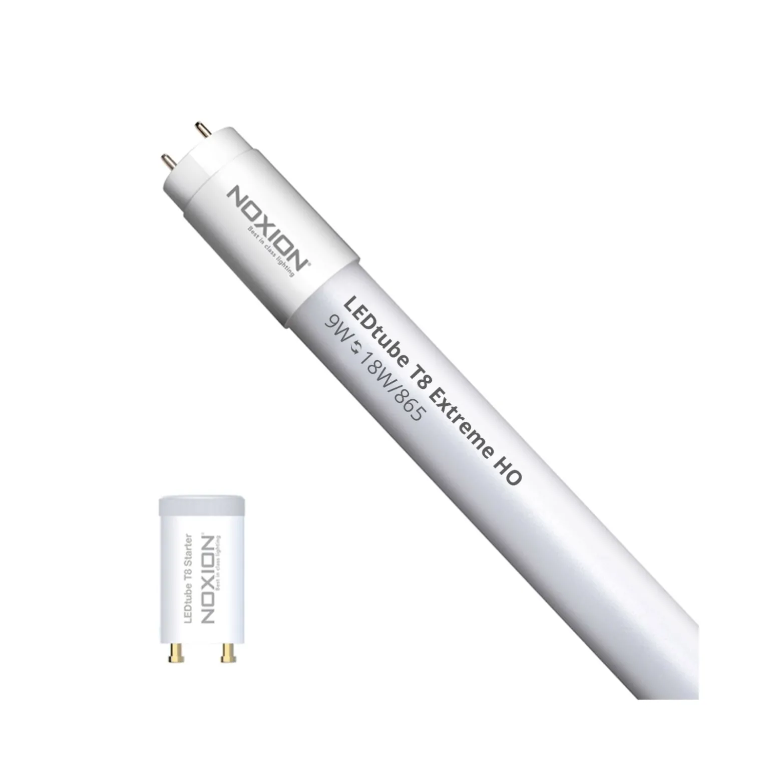 Noxion LED Rör T8 Avant Extreme (EM/Mains) High Output 8.2W 1150lm - 865 Dagsljus | 60cm - Ersättare 18W