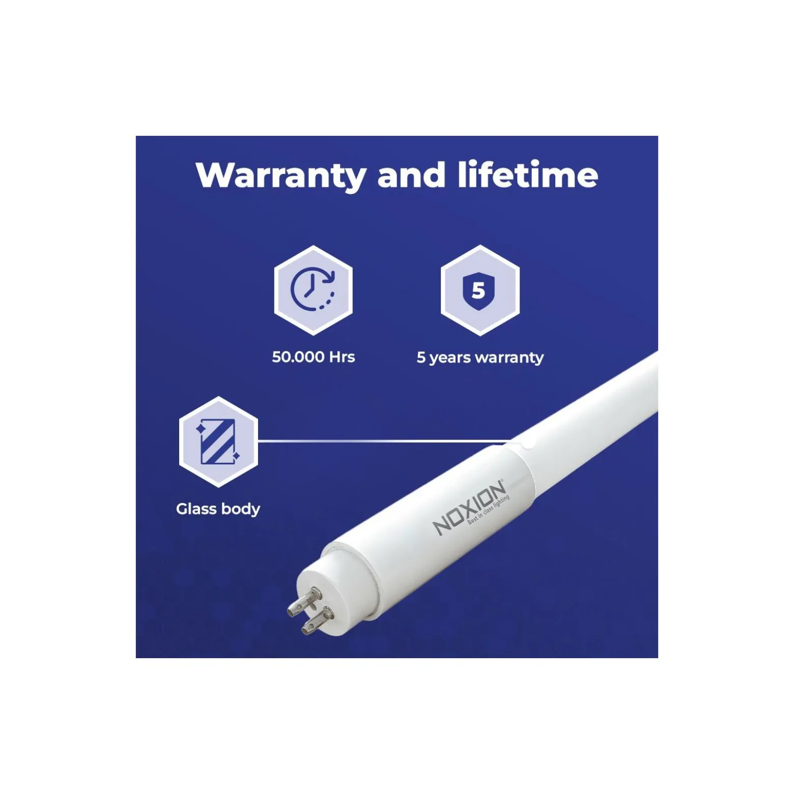 Noxion LED Rör T5 Avant Extreme (HF) High Output 26W 3900lm - 840 Kallvit | 145cm - Ersättare 49W