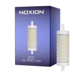 Noxion LED R7s 118mm Klar 18W 2452lm - 827 Extra Varm Vit | Dimbar - Ersättare 150W
