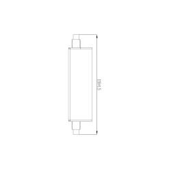 Noxion LED R7s 118mm Klar 11W 1521lm - 827 Extra Varm Vit | Dimbar - Ersättare 100W