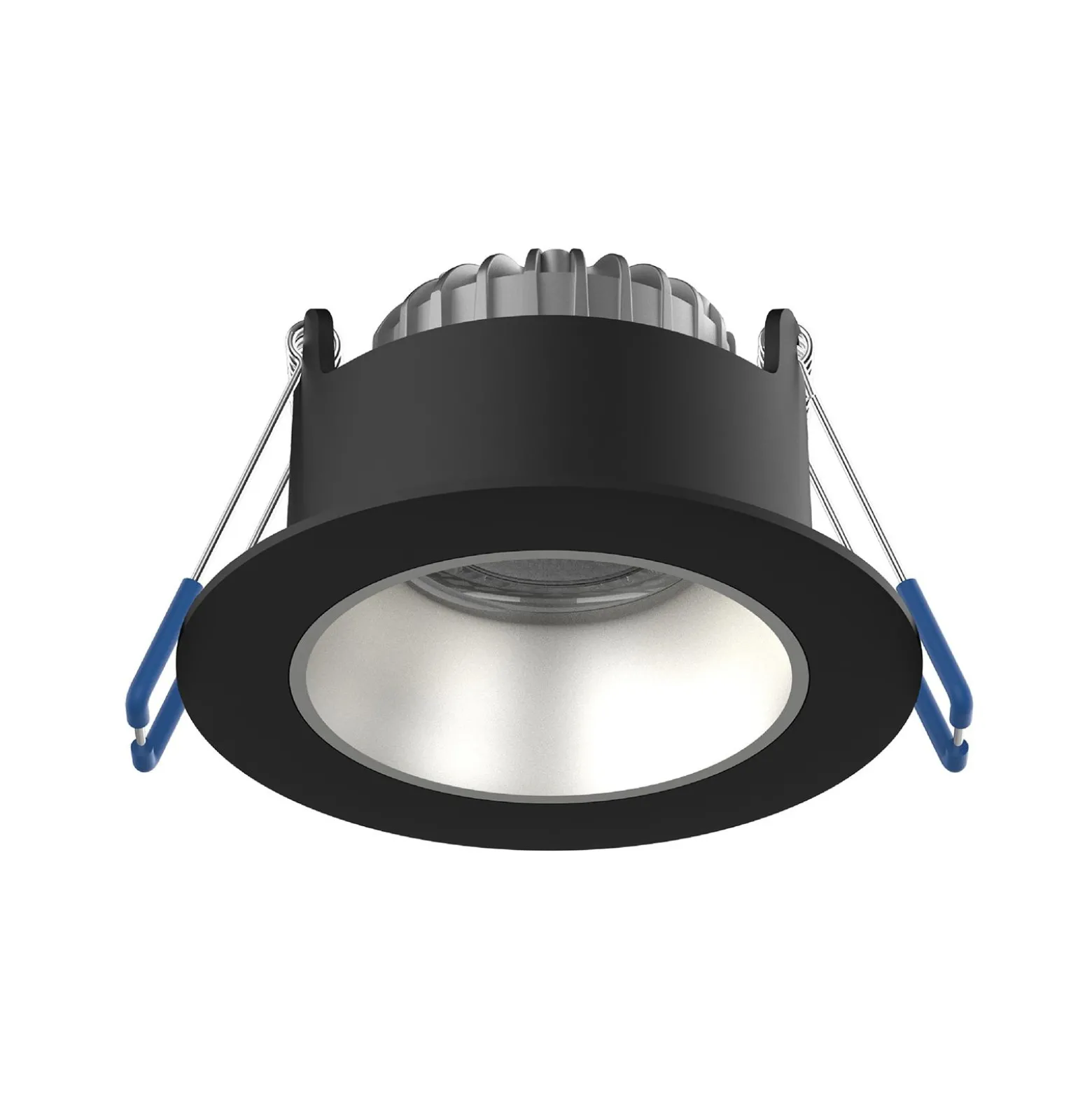 Noxion LED Spot Ares Djup ring Svart 6W 540lm 927-940 3CCT - med Inre Ring Silver | Utskärning 68mm