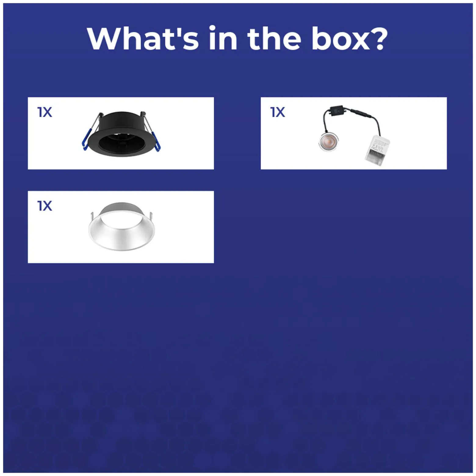 Noxion LED Spot Ares Djup ring Svart 6W 540lm 927-940 3CCT - med Inre Ring Silver | Utskärning 68mm