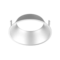 Noxion LED Spot Ares Djup ring Svart - med Inre Ring Silver | Utskärning 68mm - incl. GU10 Fitting